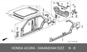 Боковина 04646SH4A10ZZ HONDA