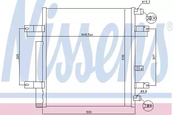 Конденсатор, кондиционер 940094 NISSENS