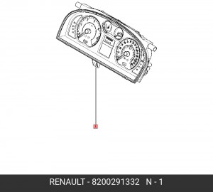 Комбинация приборов 8200291332 RENAULT