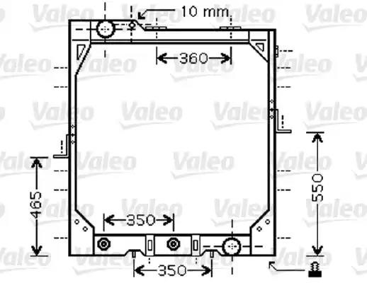 Радиатор, охлаждение двигател 733424 VALEO PHC