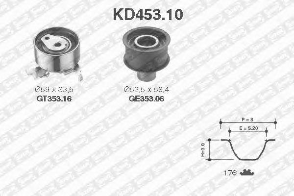 Комплект ремня ГРМ KD45310 NTN SNR