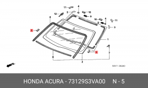 Деталь 73129S3VA00 HONDA