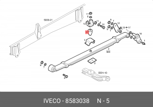 Буфер, амортизация 8583038 IVECO