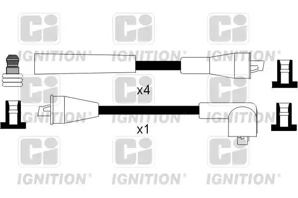 Ккомплект проводов зажигания XC836 QUINTON HAZELL