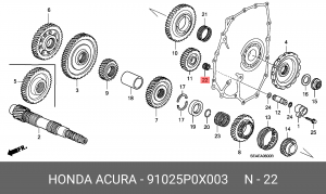 Деталь 91025P0X003 HONDA