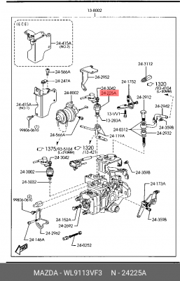 Подъёмный магнит WL9113VF3 MAZDA