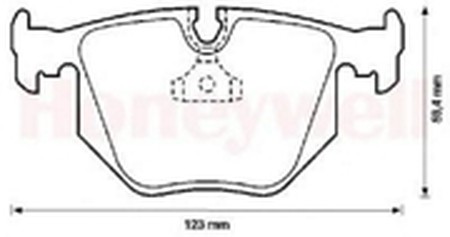 Комплект тормозных колодок, диско 571545B BENDIX JURID