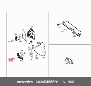 Электророзетка для фаркопа A 036 545 55 28 MERCEDES BENZ
