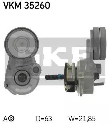 Натяжной ролик, поликлиновой  ремень VKM35260 SKF