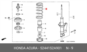 Деталь 52441S2A901 HONDA