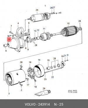 Болт 243914 VOLVO