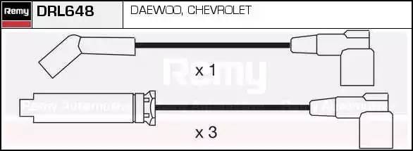 Ккомплект проводов зажигания DRL648 DELCO REMY