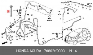 Деталь 76802TF0003 HONDA