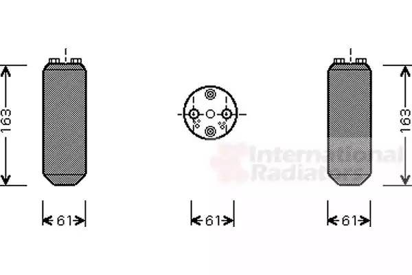 Осушитель, кондиционер 5900D104 VAN WEZEL