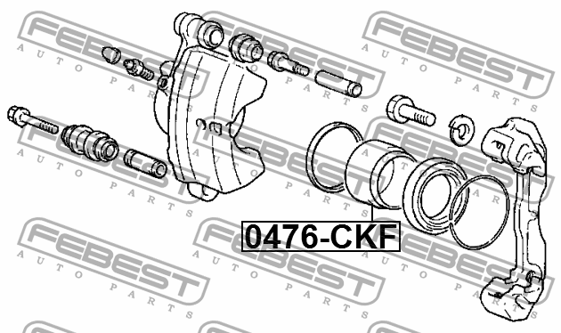 Поршень тормозного суппорта 0476-CKF FEBEST