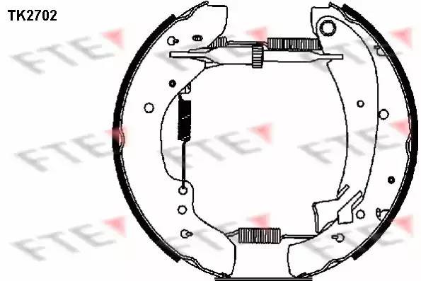 Комплект тормозных колодок TK2702 FTE