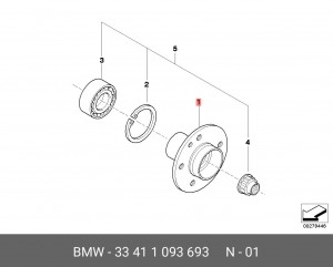 Ступица колеса 33 41 1 093 693 BMW