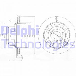 Тормозной диск BG4030 DELPHI