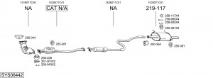 Средний глушитель выхлопных газов 282719 BOSAL