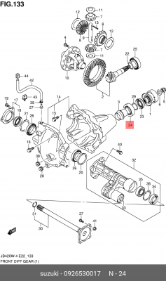 Подшипник приводного вала 09265-30017 SUZUKI