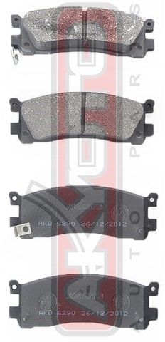 Колодки тормозные дисковые AKD-5290 AKYOTO