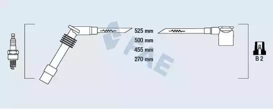 Ккомплект проводов зажигания 85084 FAE