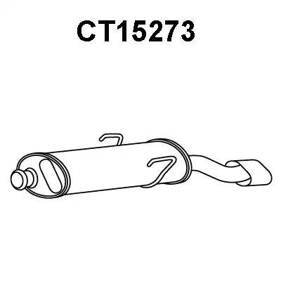 Глушитель выхлопных газов конечный CT15273 VENEPORTE
