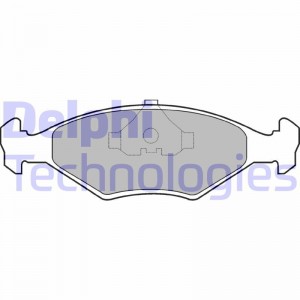 Комплект тормозных колодок, диско LP677 DELPHI