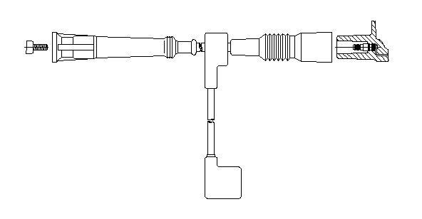 Ккомплект проводов зажигания 3A00125 BREMI