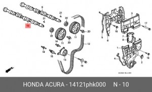 Распредвал 14121PHK000 HONDA