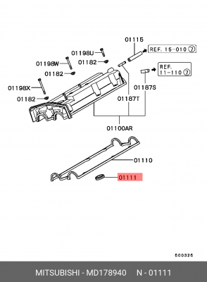 Прокладка, выпускной трубопровод MD178940 MITSUBISHI