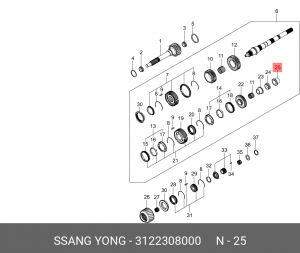 Деталь 3122308000 SSANG YONG