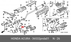 Лямбда-зонд 36532PNDA01 HONDA