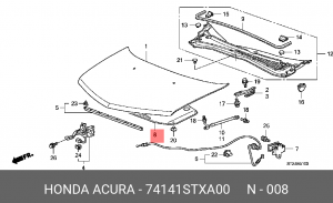 Деталь 74141STXA00 HONDA