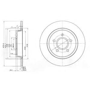 Тормозной диск BG3897 DELPHI