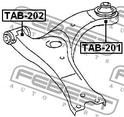 Сайлентблок TAB-202 FEBEST