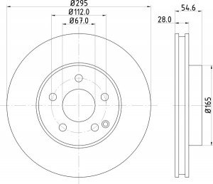 Тормозной диск MDC1616 MINTEX