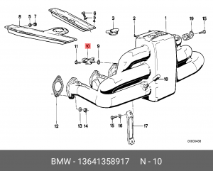 Пусковой топливный клапан 13 64 1 358 917 BMW
