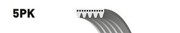Поликлиновой ремень 5-PK-580 GATES