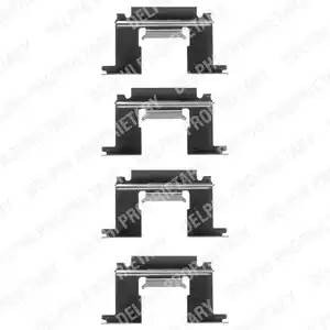 Комплектующие, колодки дискового тормоза LX0077 DELPHI