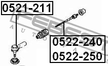 Наконечник рулевой тяги 0521-211 FEBEST