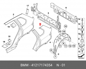 Крыло заднее 41 21 7 174 354 BMW