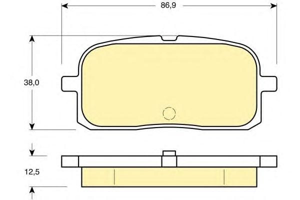 Комплект тормозных колодок, диско 6132259 GIRLING
