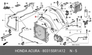Шланг 80315SR1A12 HONDA