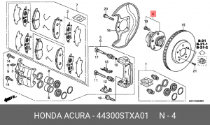 Ступица колеса 44300STXA01 HONDA