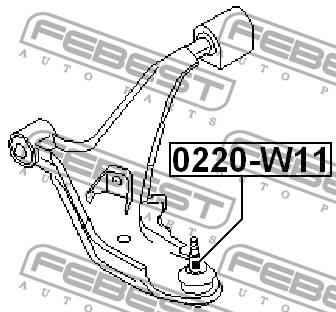 Опора шаровая подвески 0220-W11 FEBEST