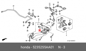 Деталь 52352S5AA01 HONDA