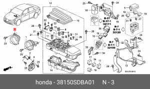 Сигнал звуковой 38150SDBA01 HONDA