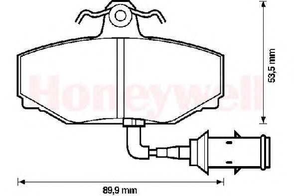 Комплект тормозных колодок, диско 571396B BENDIX JURID
