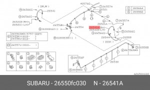 Тормозной шланг 26550FC030 SUBARU